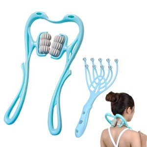 WATUNID 6 Wheel Manual Neck and Back Massager