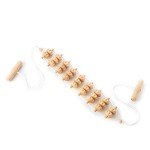 Wooden Back Massager Roller with Grip - 120 cm