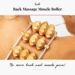 Wooden Back Massager Roller with Grip - 120 cm