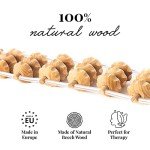 Wooden Back Massager Roller with Grip - 120 cm