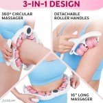 Anti-Cellulite Massage Roller with Detachable Handles