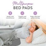 Inspire Underpads | Stain Hiding Gray - Reusable Incontinence Bed Pads Waterproof Mattress Pad | Disposable Bed Pads for Adults Pee Pads | Incontinence Pads for Beds, Dog Pads (34 X 36 - 4 Pack)