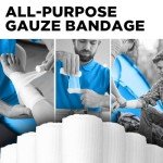 Premium Gauze Rolls - (20 Pack) - 4" x 4.1yd First Aid Rolled Gauze - Individually Wrapped + Bonus Tape - Breathable Conforming Gauze Wrap Roll for Wounds - Mummy Wraps