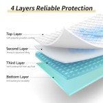 CoolShields Waterproof Bed Pads Incontinence 34'' x 52'' (1 Pack) Washable Reusable Bedwetting Mattress Protector Pad for Kids, Adults, Elderly, and Pets