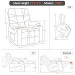 Mcombo Electric Lift Recliner Chair with USB Ports