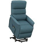 Power Lift Recliner Chair for Elderly - Blue
