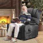 Electric Lift Massage Recliner for Seniors - Gray