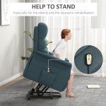 Power Lift Recliner Chair for Elderly - Blue