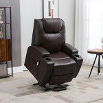 Power Lift Recliner Chair for Seniors with Cup Holders