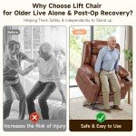 Large Lift Chairs for Elderly with Heat and Massage