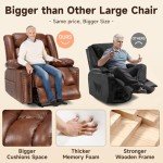 Large Lift Chairs for Elderly with Heat and Massage