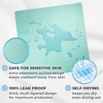 GREEN LIFESTYLE® Washable Underpads - Heavy Absorbency Reusable Bedwetting Incontinence Pads for Kids, Adults, Elderly, and Pets - Toddler Mattress Pads for Bed, Sofa, Floor (Pack of 4 - 34x36)