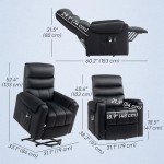 HOMCOM Power Lift Recliner Chair for Seniors