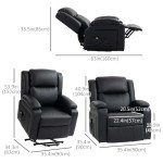 Power Lift Recliner Chair for Seniors - Black