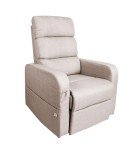 Beige Electric Recliner Chair with Lift Assist