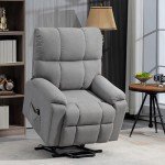 Power Lift Recliner Chair for Seniors – Grey