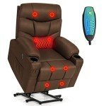 Electric Lift Recliner Chair with Massage and Heat