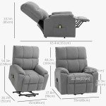 Power Lift Recliner Chair for Seniors – Grey