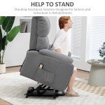 Power Lift Recliner Chair for Seniors – Grey