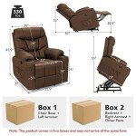 Electric Lift Recliner Chair with Massage and Heat
