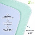 GREEN LIFESTYLE® Washable Underpads - Heavy Absorbency Reusable Bedwetting Incontinence Pads for Kids, Adults, Elderly, and Pets - Toddler Mattress Pads for Bed, Sofa, Floor (Pack of 4 - 34x36)