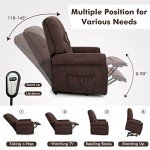 Giantex Electric Recliner Chair with Adjustable Footrest