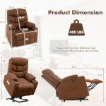 Electric Lift Recliner Chair with Massage & Heat