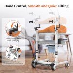 Adjustable 5-in-1 Patient Lift and Transfer Chair
