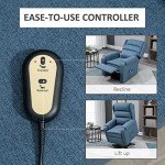 Power Lift Recliner Chair for Seniors - Blue