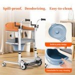 Adjustable 5-in-1 Patient Lift and Transfer Chair