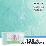 GREEN LIFESTYLE® Washable Underpads - Heavy Absorbency Reusable Bedwetting Incontinence Pads for Kids, Adults, Elderly, and Pets - Toddler Mattress Pads for Bed, Sofa, Floor (Pack of 4 - 34x36)