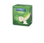 Medline FitRight OptiFit Extra+ Adult Diapers with leak stop guards, Disposable Incontinence Briefs with Tabs, Moderate Absorbency, X-Large, 56"-64", 20 count