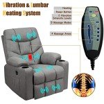 Giantex Electric Recliner Chair with Massage & Heat