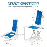 Bath Lift Chair with Transfer Board for Elderly