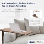 Drive Medical Walnut Overbed Table for Lift Chairs