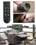 Lift Chair Remote Control with 5-Pin Plug