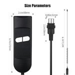 2-Button Recliner Remote Control with 5-Pin Plug