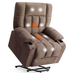Recliner Chair with Massage, Heat, and Lift