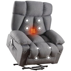 Oversized Power Lift Recliner Chair with Massage