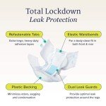 NorthShore MegaMax Adult Overnight Diapers, 12-Hour Tab-Style, Medium, 10 Count Bag, White, 32-44 inches, Unisex Incontinence Underwear