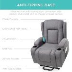 Electric Power Lift Massage Recliner Chair - Gray