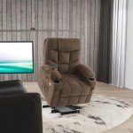 Mcombo Electric Power Lift Recliner Chair - Brown