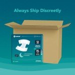 SUNKISS TrustPlus Overnight Adult Diapers with Ultimate Absorbency, Unisex Disposable Incontinence Briefs with Tabs for Men and Women, Odor Control, XLarge, 12 Count