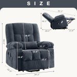 BOSMILLER Power Lift Recliner for Seniors with Heat & Massage