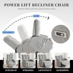 Power Lift Recliner Chair with Massage and Heat