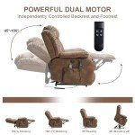 Large Power Lift Recliner Chair with Heat & Massage