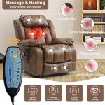 Large Power Lift Recliner Chair with Heat & Massage