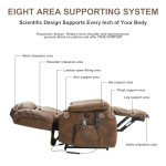 Large Power Lift Recliner Chair with Heat & Massage