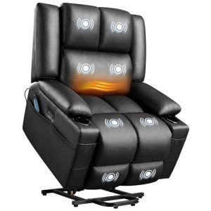 Yaheetech Large Electric Lift Recliner Chair with Massage