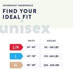 Prevail Incontinence Unisex Overnight Protective Underwear, Overnight Absorbency, Large, 56 Count